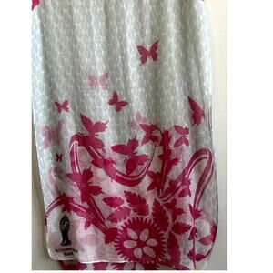 PINK Butterfly Scarf “FIFA World Cup Brasil 2014." Coverup Soccer FIFA COLORFUL